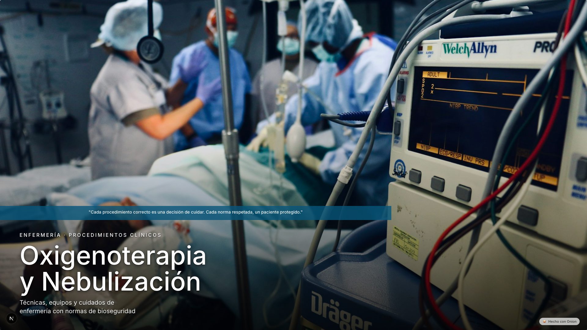 realizar ppt de Oxigenoterapia