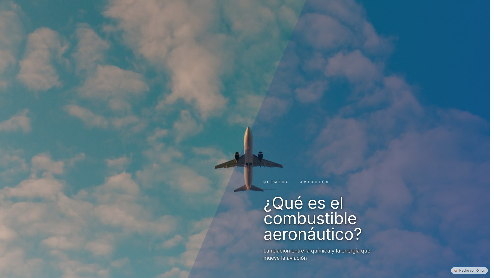 Química y Combustible Aeronáutico